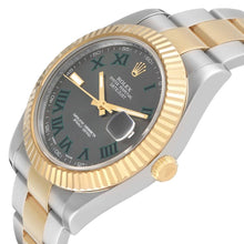 Rolex Datejust II 41 Wimbledon Dial 18k Yellow Gold & Steel Ref: 116333