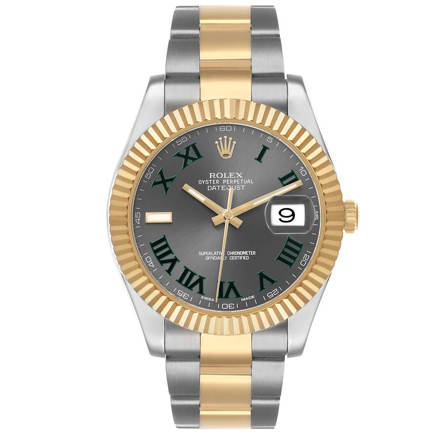 Rolex Datejust II 41 Wimbledon Dial 18k Yellow Gold & Steel Ref: 116333