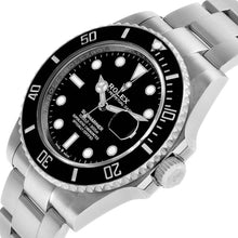 Rolex Submariner Steel Black Ceramic Bezel Mens Watch 126610