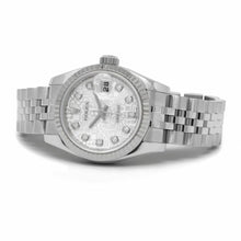 Rolex Lady DateJust Silver Motif Diamond Dial 179174