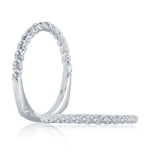 A.Jaffe Wedding Bands Tightly Twisted Diamond Wedding Band with Signature Shank MRS869/31