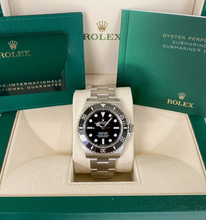 Rolex Submariner 41mm No Date Stainless Steel Black Dial Black Bezel 124060