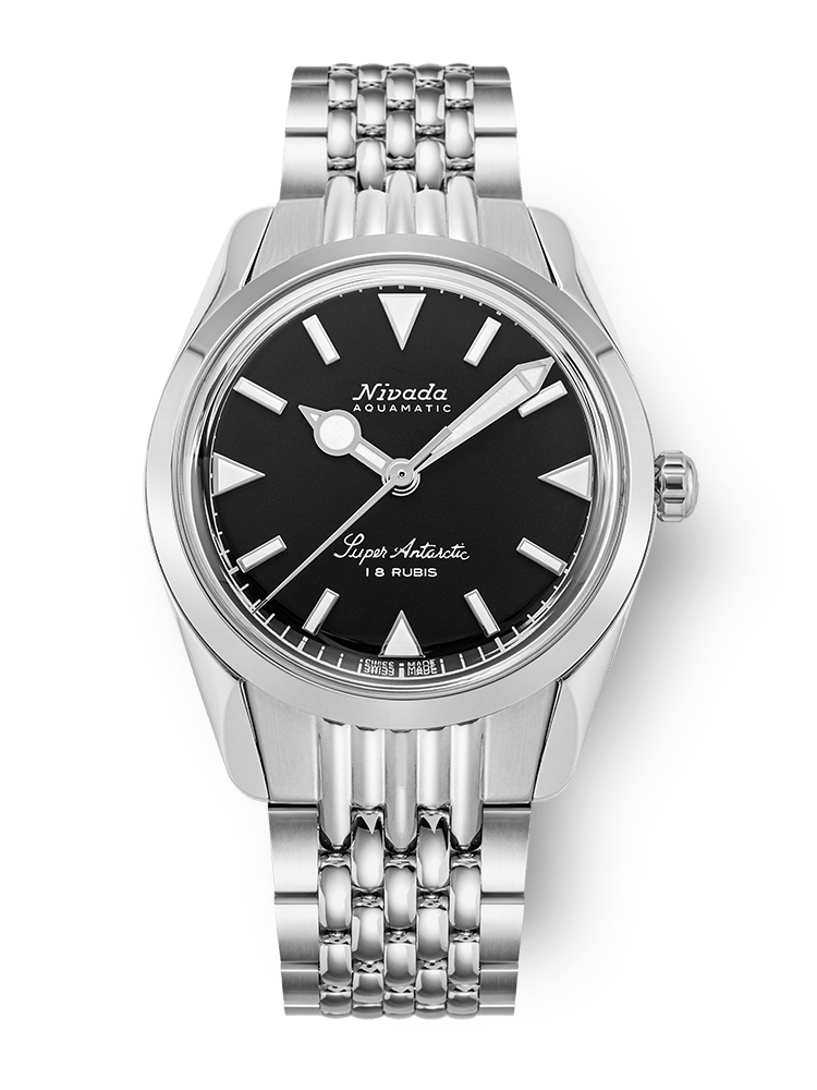 Nivada Super Antarctic 35Mm - Black White Luminova 35014M04