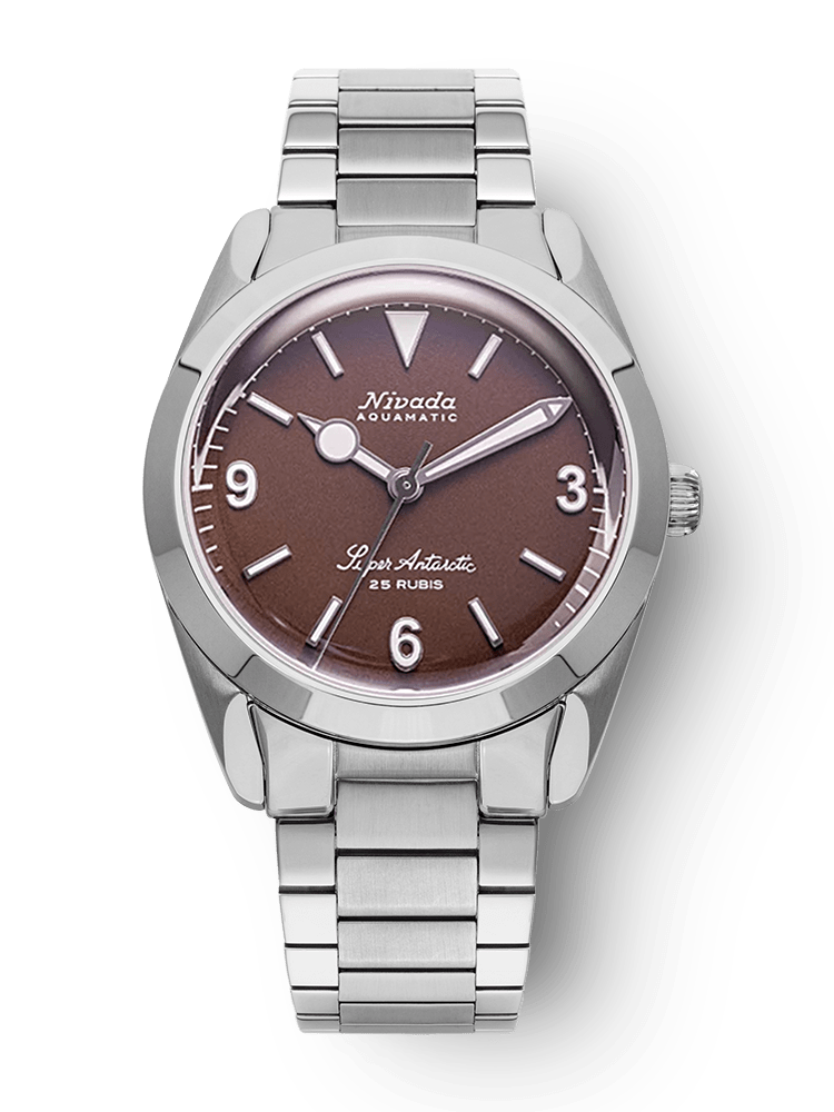 Nivada Super Antarctic 3.6.9 Brown No Vintage Effect - White Luminous 32040A20