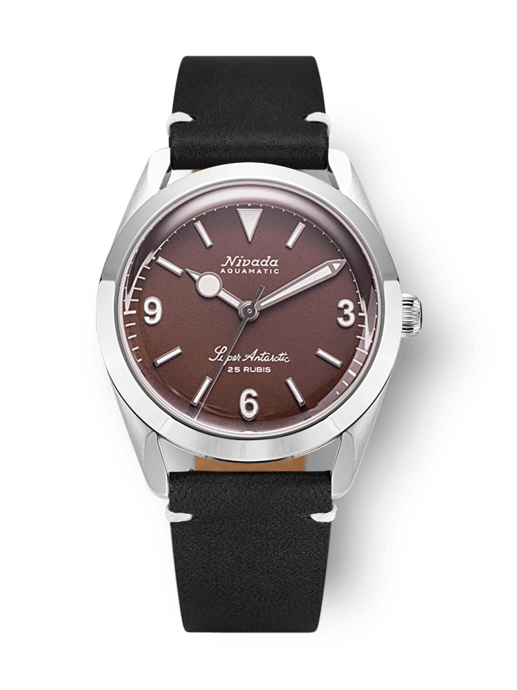 Nivada Super Antarctic 3.6.9 Brown No Vintage Effect - White Luminous 32040A15