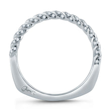 A.Jaffe Wedding Bands Tightly Twisted Diamond Wedding Band with Signature Shank MRS869/31