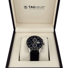 Tag-Heuer Carrera Calibre 16 43MM Day-Date Black Leather strap