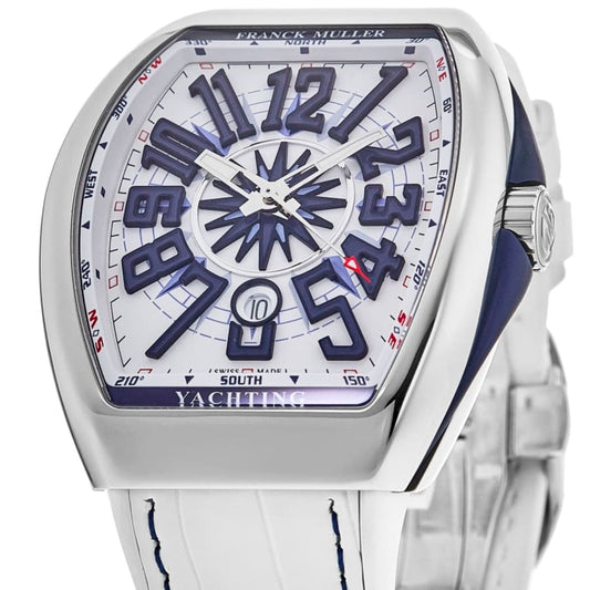 Vanguard Yachting White Dial Rubber Strap Men's Watch V45SCYACHTACW