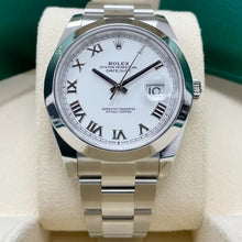 Rolex DateJust 41mm White Roman Dial 126300