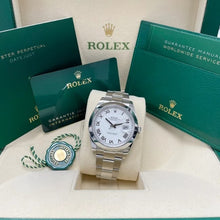 Rolex DateJust 41mm White Roman Dial 126300