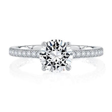 A.Jaffe Engagement Rings Peek-A-Boo Pave Profile Diamond Quilted Engagement Ring ME2029Q/124