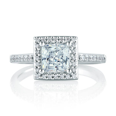 A.Jaffe Engagement Rings Classic Square Halo Ring MES167/28