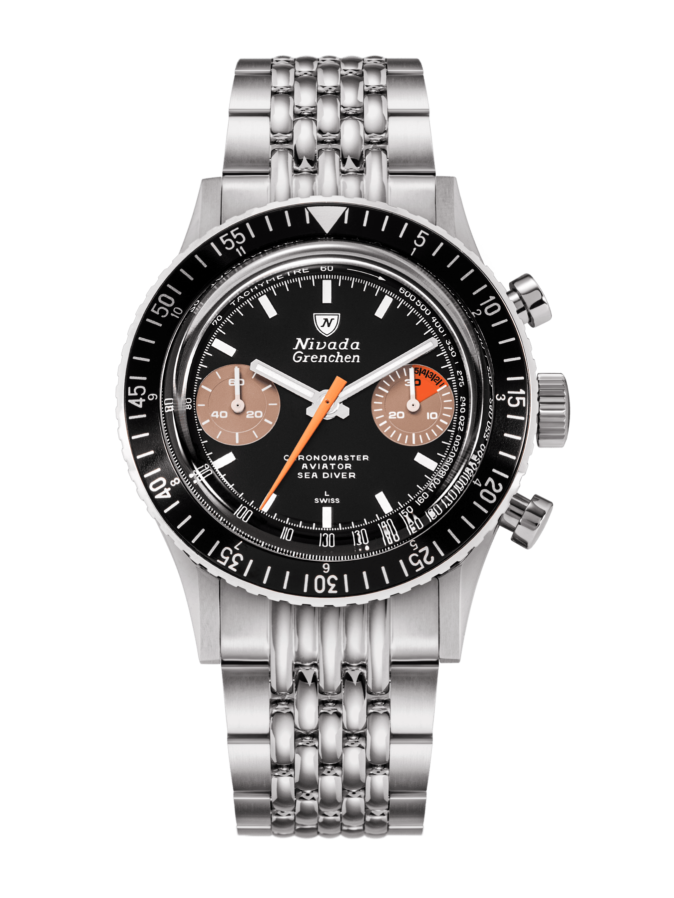 Nivada White Orange Boy Inter.Bezel - Manual 86012WM04LC